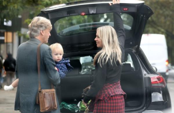 Richard Madeley with his daughter Chloe and granddaughter Bodhi