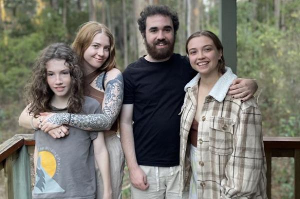 Four out of the five holiday companions of Foster’s  – Frankie Foster, Aislinn Cranfield, Finlay Foster and Cristina Skelton.