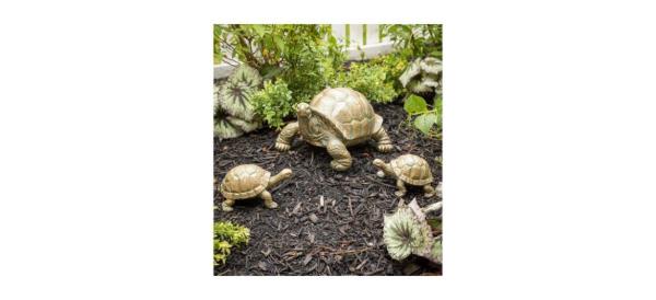 Plow & Hearth Tortoise Family Resin Garden Accents