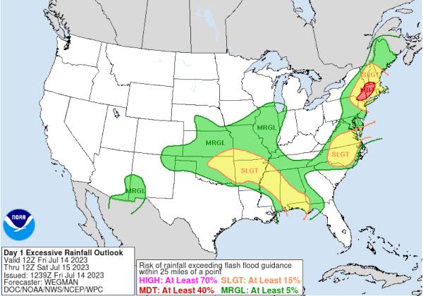 Excessive rainfall outlook