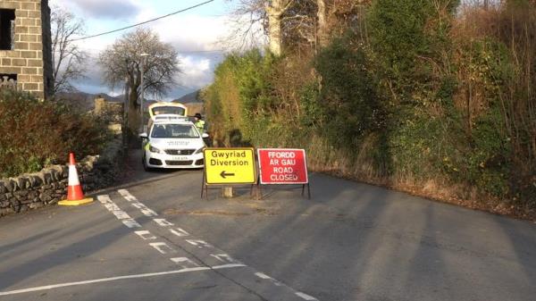 Emergency services are at the scene in North Wales 