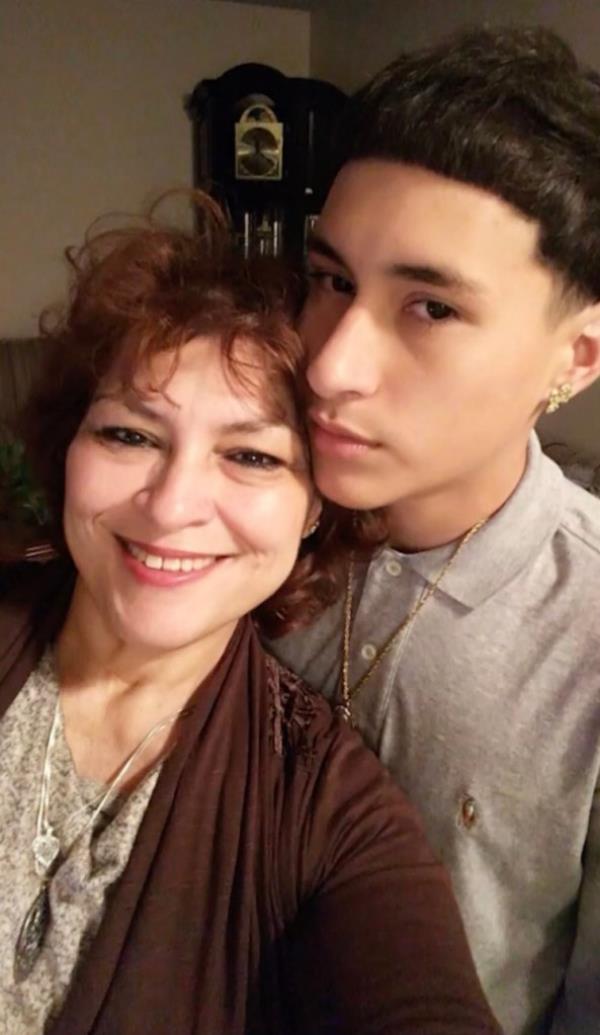 Duran (right) and his mother, Nancy. 