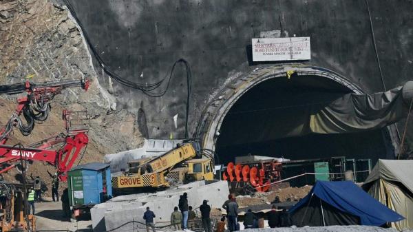 The tunnel wher<em></em>e efforts are on to rescue 41 workers