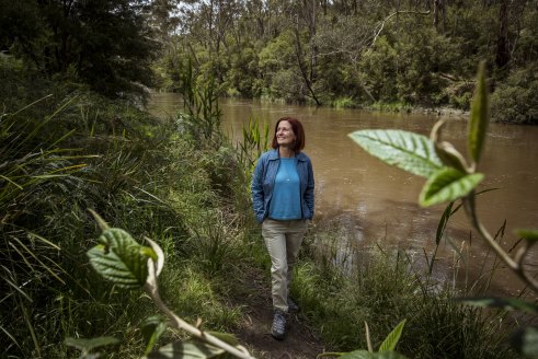 Charlotte Sterrett pictured at Warrandyte in November 2021, before starting as Yarra riverkeeper.