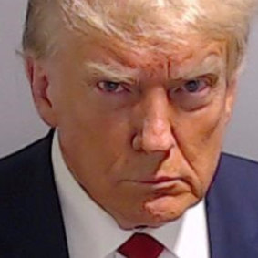 Do<em></em>nald Trump’s Georgia mugshot.